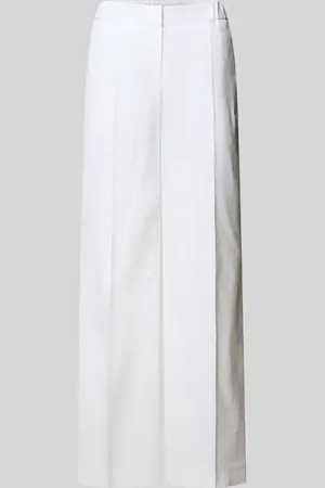 HUGO BOSS Leinenhose aus Leinen-Mix mit elastischem Bund Modell 
