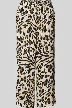Ichi Wide Leg Culotte in Crinkle-Optik Modell 