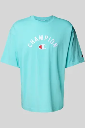 Champion Relaxed Fit T-Shirt mit Label-Stitching in , Größe L