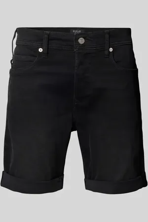 Replay Tapered Fit Jeansshorts mit Eingrifftaschen Modell 