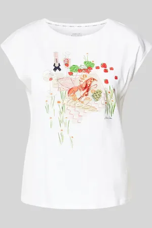 Marc Cain Regular Fit T-Shirt mit Rundhalsausschnitt in , Größe 34
