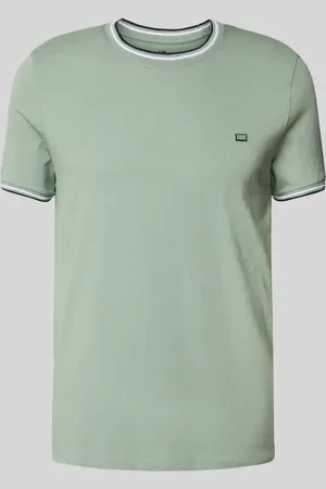 Christian Berg T-Shirt mit gerippten Abschlüssen in , Größe 3XL