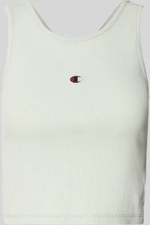 Champion Fitted Fit Crop Top mit Label-Stitching in , Größe L
