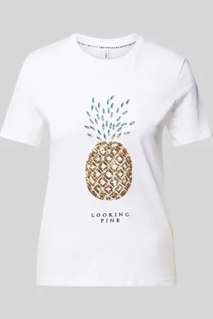 ONLY Regular Fit T-Shirt aus reiner Baumwolle Modell 