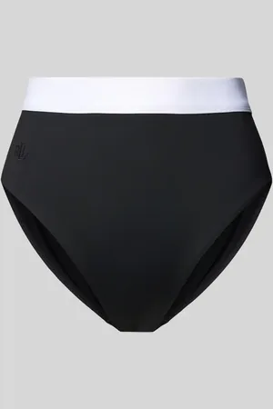 Ralph Lauren High Waist Bikini-Hose mit Logo-Stitching Modell 
