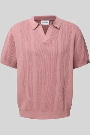 Lindbergh Oversized Poloshirt mit V-Ausschnitt in , Größe L