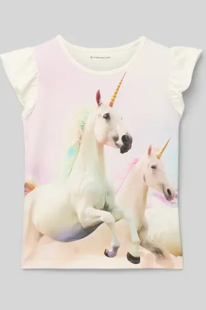 TOM TAILOR Regular Fit T-Shirt aus reiner Baumwolle in , Größe 104