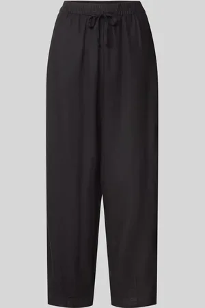 Ichi Stoffhose aus Leinen-Viskose-Mix mit elastischem Bund in , Größe 34