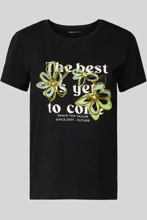 TOM TAILOR Regular Fit T-Shirt aus reiner Baumwolle in , Größe L