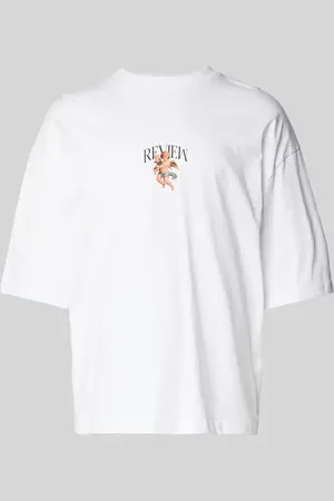 Review T-Shirt mit Label-Print in , Größe L