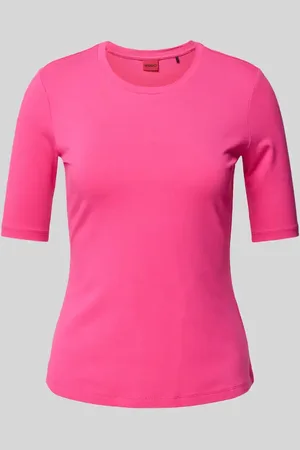 HUGO BOSS T-Shirt mit geripptem Rundhalsausschnitt Modell 