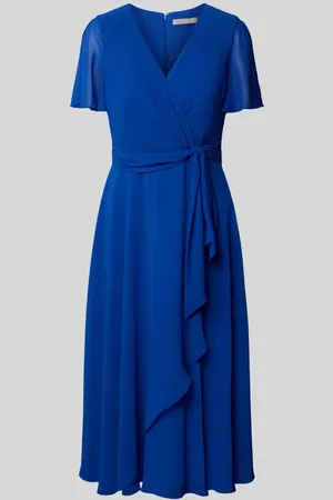 Christian Berg Cocktailkleid mit V-Ausschnitt und Wickel-Optik in , Größe 36