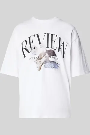 Review T-Shirt mit Label-Print in , Größe L