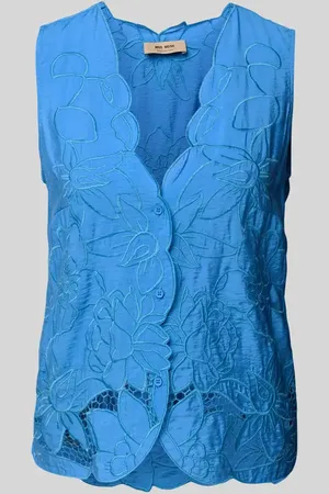 Mos Mosh Regular Fit Blusentop mit V-Ausschnitt Modell 