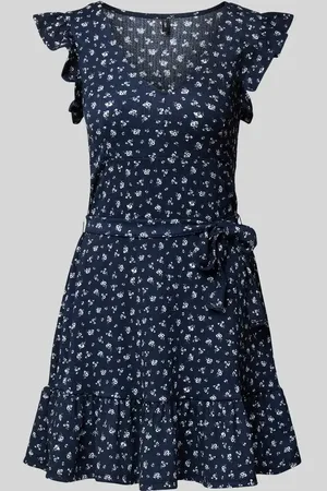 ONLY Tailliertes Minikleid mit Bindegürtel Modell 