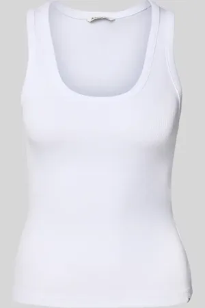 TOM TAILOR Slim Fit Tank Top in Rippoptik in , Größe M