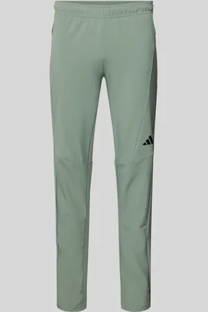 adidas Slim Fit Trainingshose mit Logo-Print in , Größe L