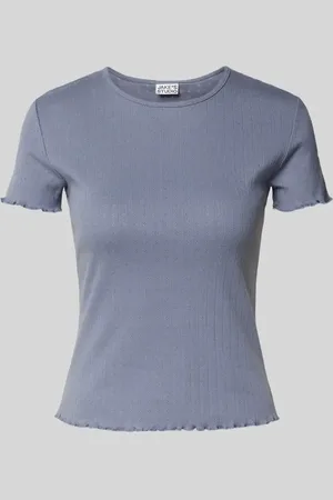 Jake*s T-Shirt mit Rundhalsausschnitt und Wellensaum in , Größe L