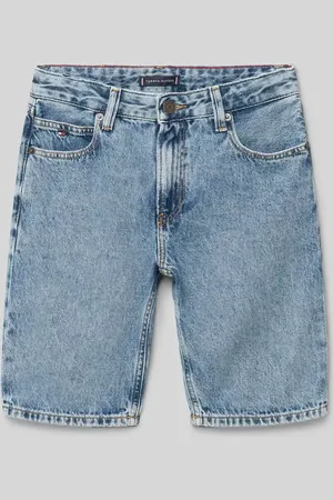 Tommy Hilfiger Jeanshorts im 5-Pocket-Design mit Logo-Stitching in , Größe 152