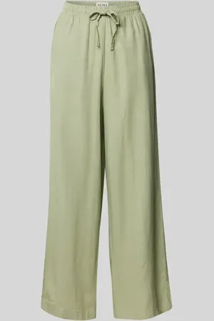Ichi Stoffhose aus Leinen-Viskose-Mix Modell 