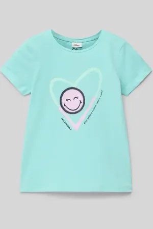 QS by s.Oliver Loose Fit T-Shirt mit Smiley®-Print in , Größe 104