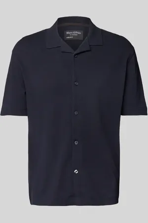 Marc O’ Polo Regular Fit Poloshirt aus Baumwoll-Leinen-Mix in , Größe L