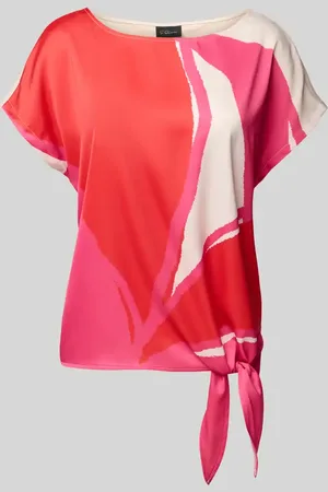 QS by s.Oliver Regular Fit T-Shirt mit Knotendetail in , Größe 36