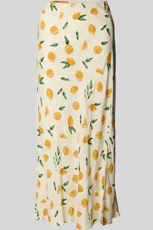 Pieces® Ausgestellter Midi-Rock mit Allover-Muster Modell 