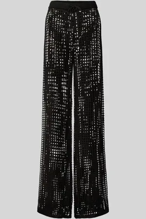 Guess Wide Leg Häkelhose mit Lochmuster in , Größe L
