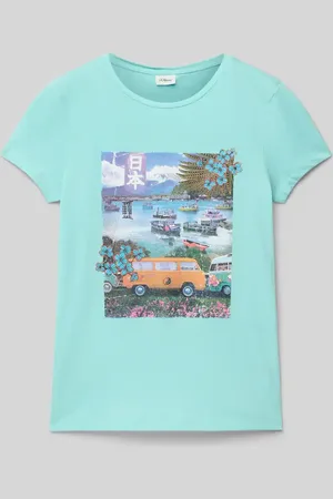 QS by s.Oliver Regular Fit T-Shirt aus reiner Baumwolle in , Größe 146