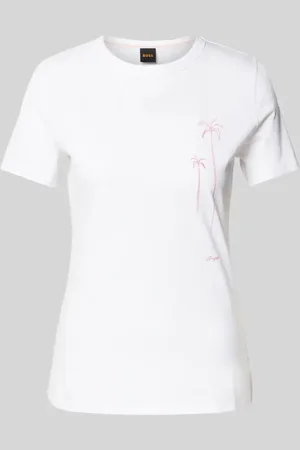 HUGO BOSS T-Shirt mit Label-Print Modell 