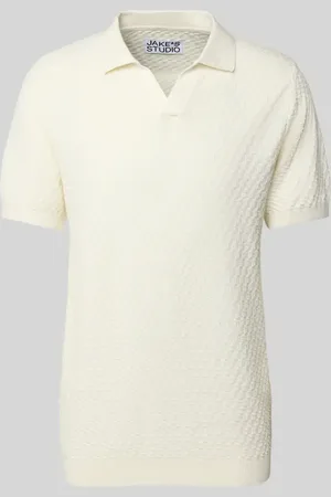 Jake*s Regular Fit Poloshirt mit Strukturmuster in , Größe L