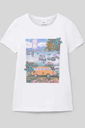 QS by s.Oliver Regular Fit T-Shirt aus reiner Baumwolle in , Größe 134