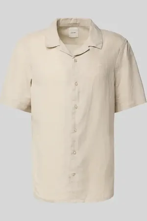Calvin Klein Regular Fit Freizeithemd aus Leinen-Baumwoll-Mix in , Größe L
