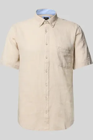 Fynch-Hatton Regular Fit Freizeithemd aus Leinen-Baumwoll-Mix in , Größe 3XL