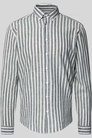 Lindbergh Slim Fit Freizeithemd mit Button-Down-Kragen in , Größe L