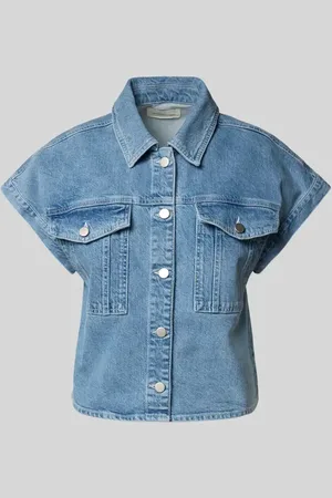 MSCH Regular Fit Jeansbluse mit Brusttaschen Modell 