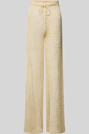 Guess Wide Leg Häkelhose mit Lochmuster in , Größe L