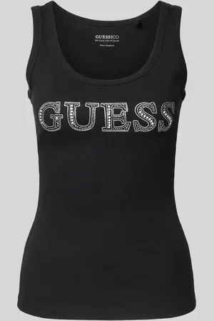 Guess Tanktop mit Logo und Ziersteinbesatz in , Größe L