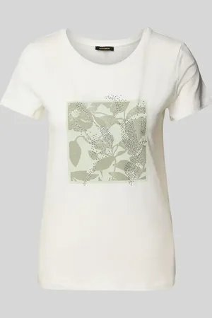 More & More T-Shirt mit Ziersteinbesatz in , Größe 34
