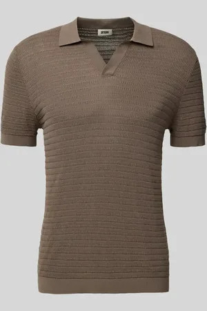 Drykorn Regular Fit Poloshirt mit V-Ausschnitt Modell 