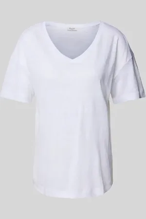 Maerz T-Shirt aus Leinen mit V-Ausschnitt in , Größe 36