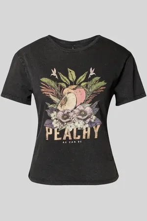 ONLY Regular Fit T-Shirt aus reiner Baumwolle Modell 