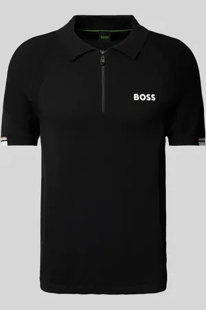 HUGO BOSS Regular Fit Poloshirt mit Label-Print Modell 