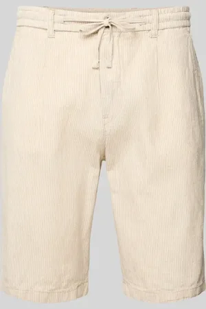 Lindbergh Bermudas aus Leinen-Mix mit seitlichen Eingrifftaschen in , Größe L