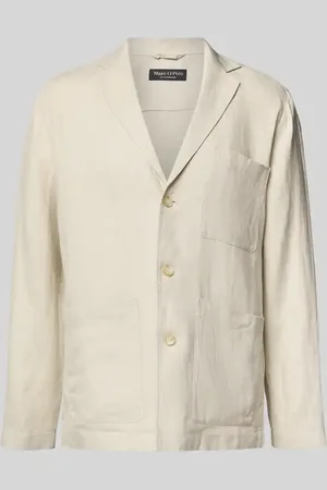 Marc O’ Polo Loose Fit Overshirt im Blazer-Stil aus reinem Leinen in , Größe L