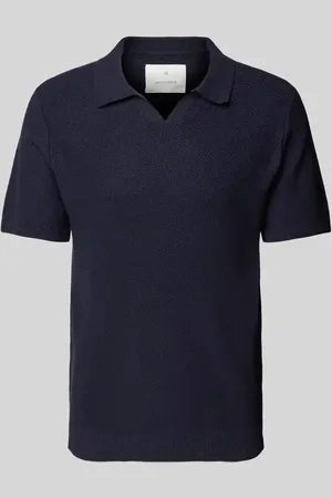 JACK & JONES Regular Fit Poloshirt mit V-Ausschnitt in , Größe L
