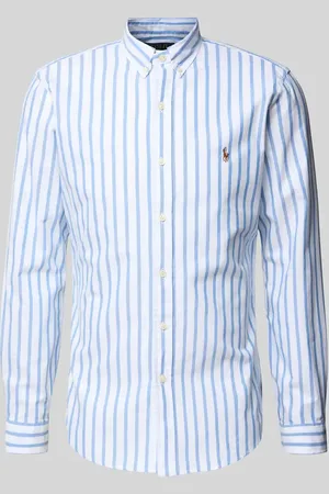Ralph Lauren Slim Fit Freizeithemd mit Button-Down-Kragen und Logo-Stitching in , Größe L