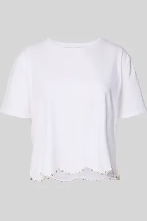 Liu Jo T-Shirt mit Ziersteinbesatz in , Größe L