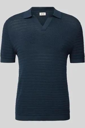 Drykorn Regular Fit Poloshirt mit V-Ausschnitt Modell 